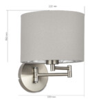 SLE300511-01 Светильник настенный Никель/Серый, Серебристый E27 1*40W BRESCIA — изображение 2