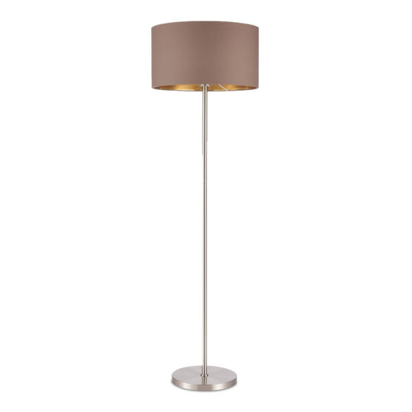 SLE300575-01 Светильник напольный Никель/Темно-бежевый, Золотистый E27 1*40W БЕРА