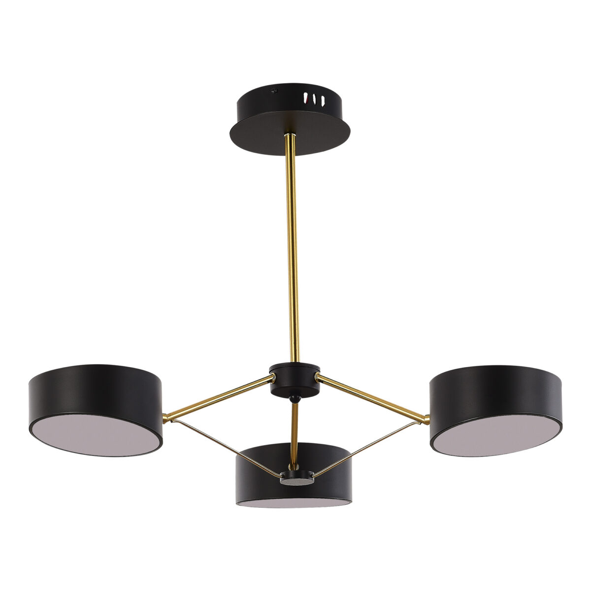 SLE6005-402-03 Светильник потолочный Черный, Золотистый/Черный LED 3*10W ВАЛЛЕ — изображение 2