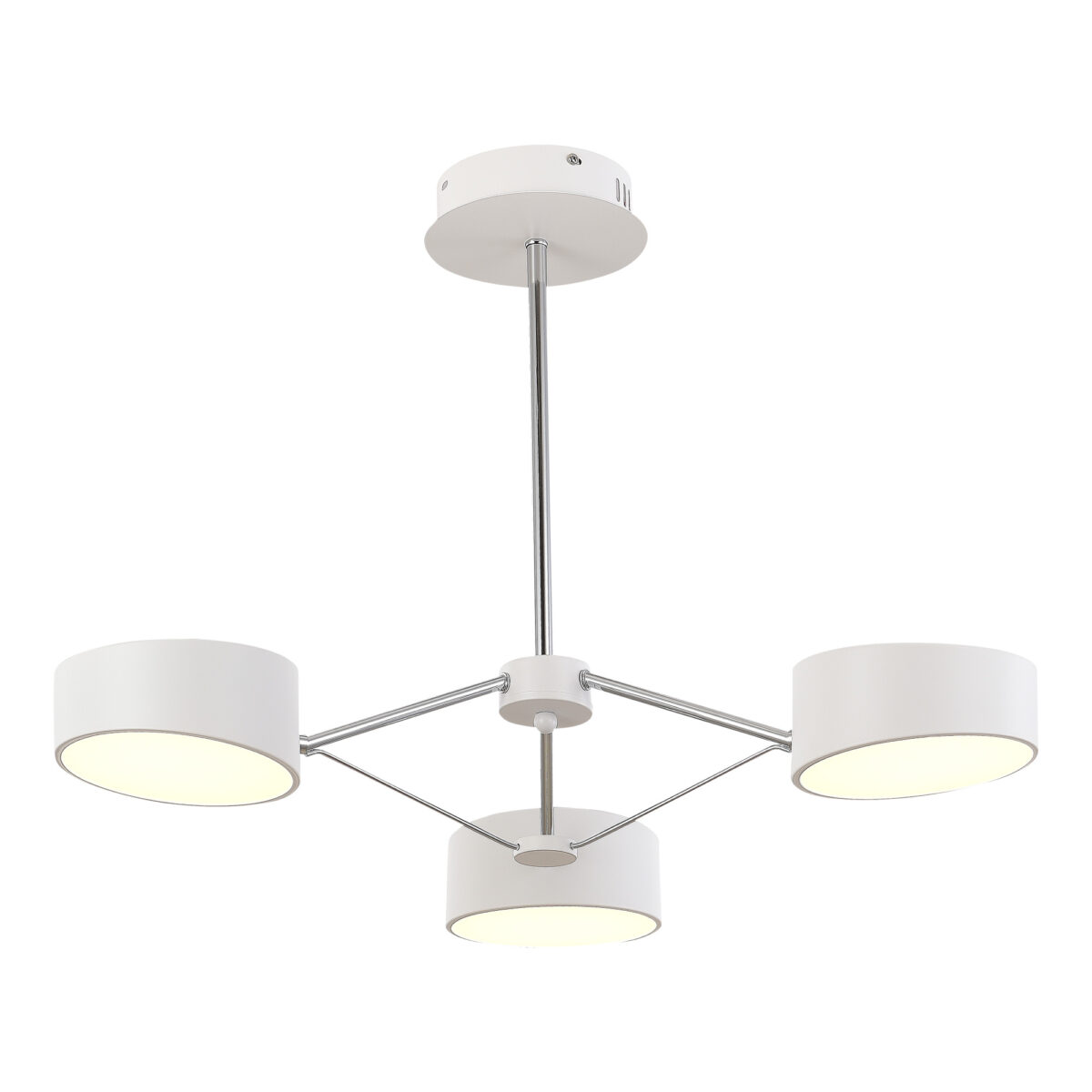 SLE6005-502-03_01W SLE6005-502-03 Светильник потолочный Белый, Хром/Белый LED 3*10W ВАЛЛЕ — изображение 1