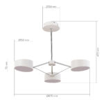 SLE6005-502-03 Светильник потолочный Белый, Хром/Белый LED 3*10W ВАЛЛЕ — изображение 6
