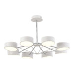 SLE6005-502-08 Светильник потолочный Белый, Хром/Белый LED 8*10W ВАЛЛЕ