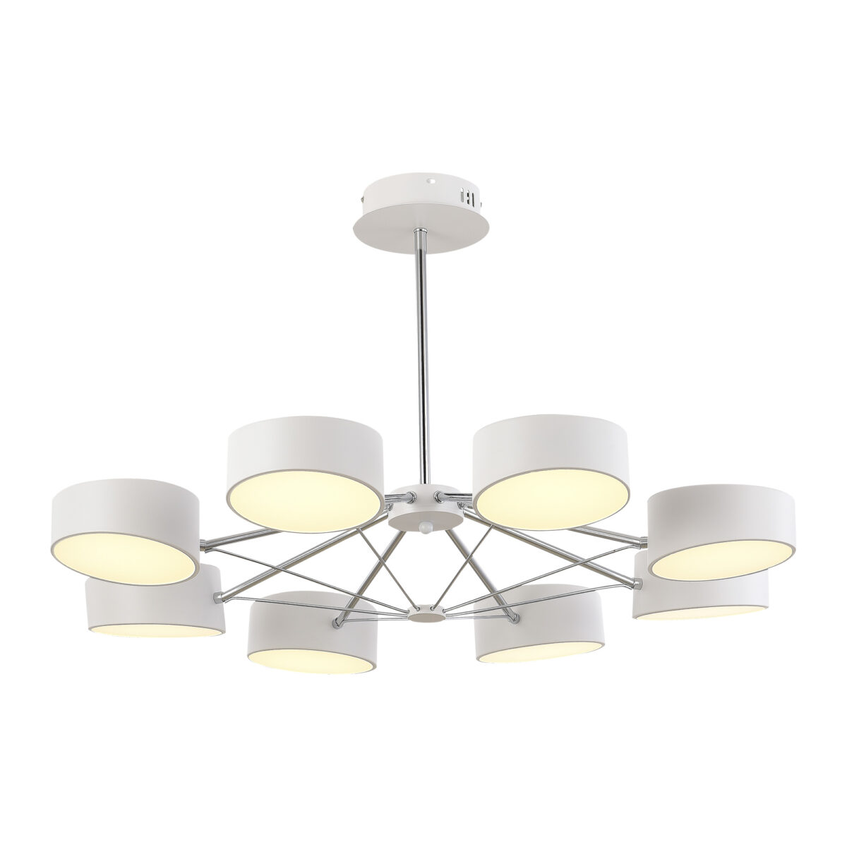 SLE6005-502-08 Светильник потолочный Белый, Хром/Белый LED 8*10W ВАЛЛЕ — изображение 3