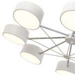 SLE6005-502-08 Светильник потолочный Белый, Хром/Белый LED 8*10W ВАЛЛЕ — изображение 4