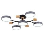 SLE6006-702-05 Светильник потолочный Серый/Серый LED 5*12W 3000K/4500K/6000K ФАЭМА — изображение 4