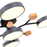 SLE6006-702-05 Светильник потолочный Серый/Серый LED 5*12W 3000K/4500K/6000K ФАЭМА — изображение 5