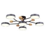 SLE6006-702-06 Светильник потолочный Серый/Серый LED 6*12W 3000K/4500K/6000K ФАЭМА