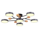 SLE6006-702-06 Светильник потолочный Серый/Серый LED 6*12W 3000K/4500K/6000K ФАЭМА — изображение 3