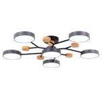 SLE6006-702-06 Светильник потолочный Серый/Серый LED 6*12W 3000K/4500K/6000K ФАЭМА — изображение 4