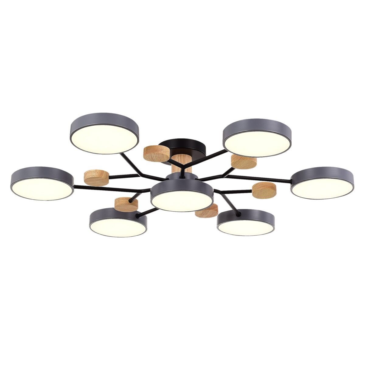 SLE6006-702-07 Светильник потолочный Серый/Серый LED 7*12W 3000K/4500K/6000K ФАЭМА — изображение 1