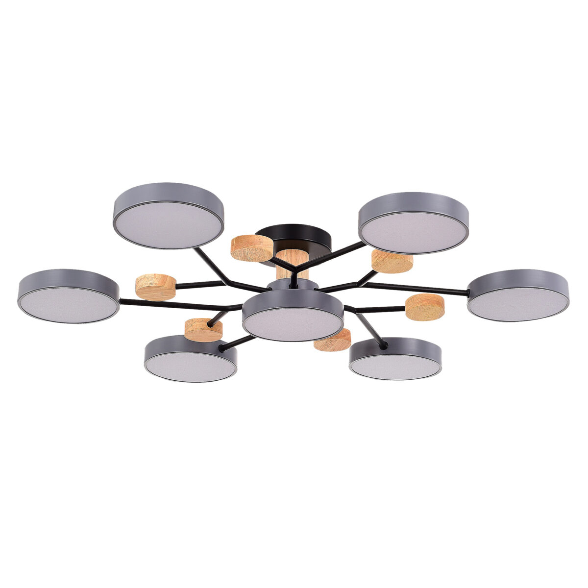 SLE6006-702-07 Светильник потолочный Серый/Серый LED 7*12W 3000K/4500K/6000K ФАЭМА — изображение 2