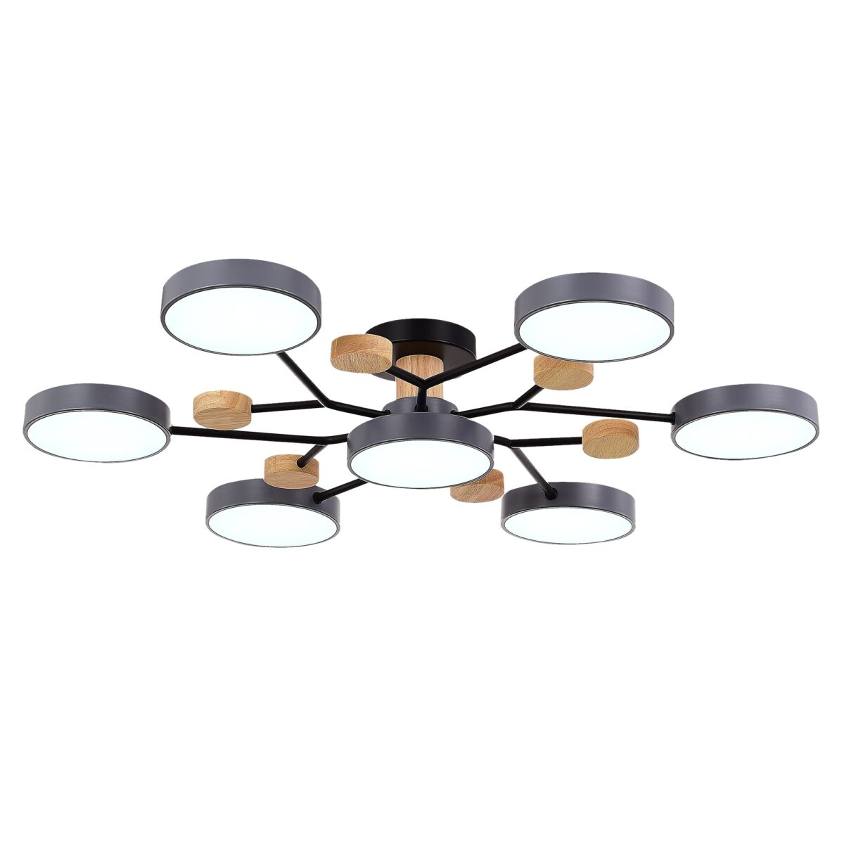 SLE6006-702-07 Светильник потолочный Серый/Серый LED 7*12W 3000K/4500K/6000K ФАЭМА — изображение 4