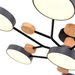 SLE6006-702-07 Светильник потолочный Серый/Серый LED 7*12W 3000K/4500K/6000K ФАЭМА — изображение 5