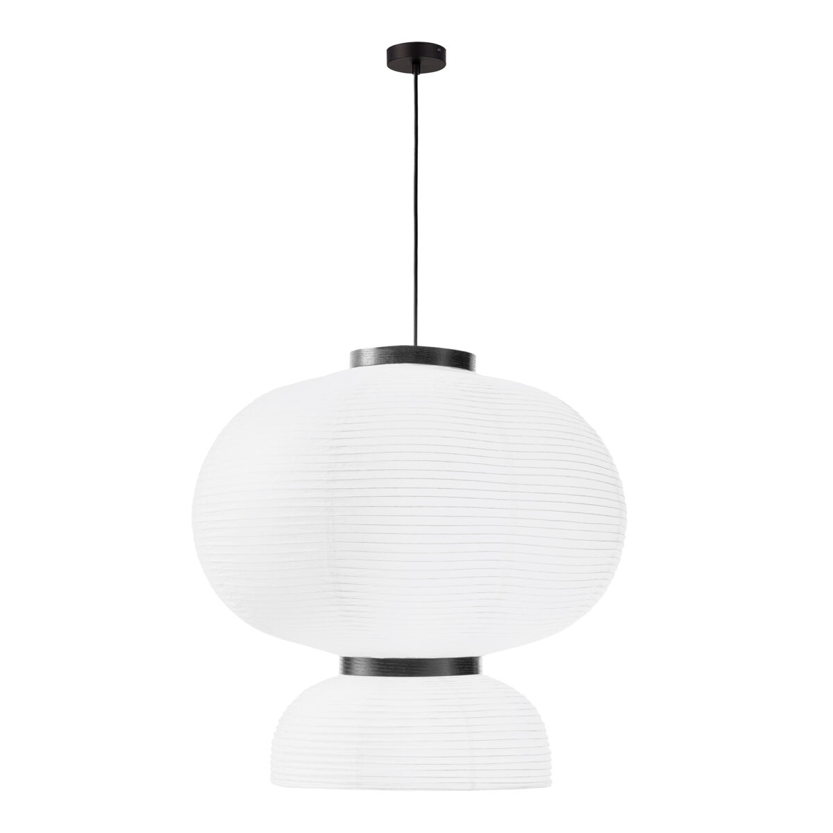 SLE6021-513-02 Светильник подвесной черный/белый D450*H480mm E27 2*60W ЛЮККЕ — изображение 1