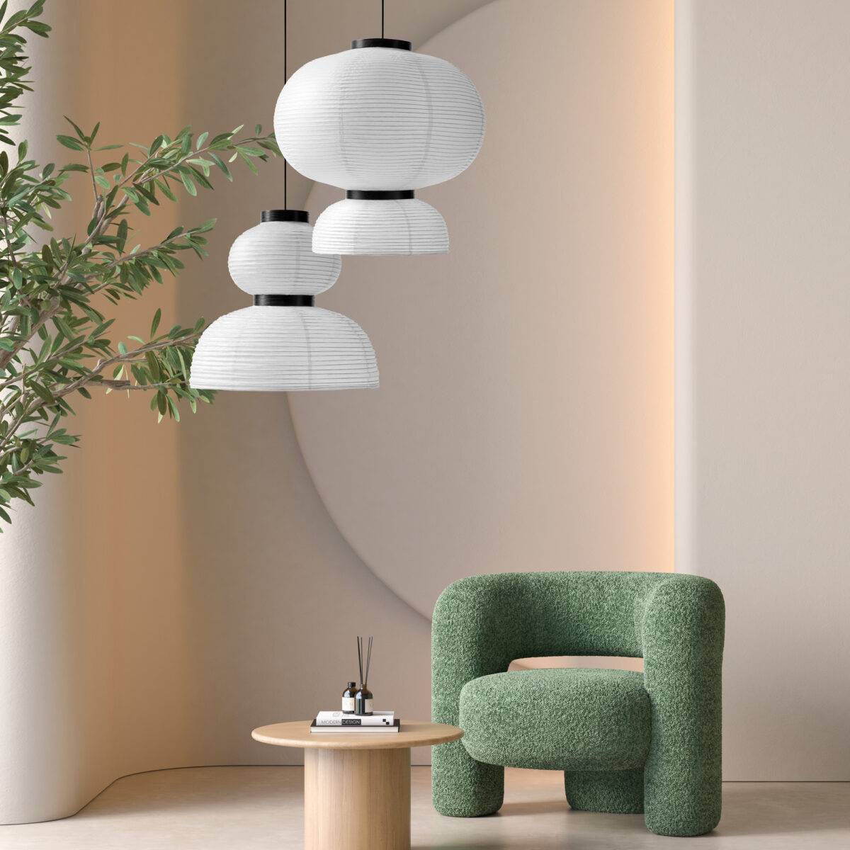 SLE6021-513-02 Светильник подвесной черный/белый D450*H480mm E27 2*60W ЛЮККЕ — изображение 2