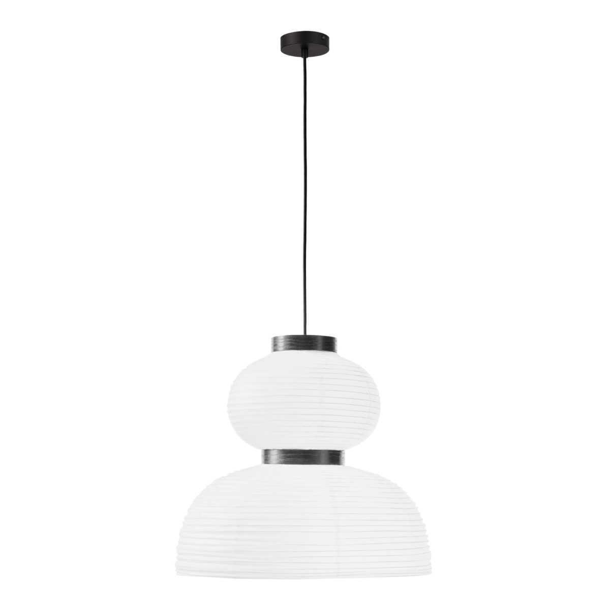 SLE6021-523-02 Светильник подвесной черный/белый D400*H380mm E27 2*60W ЛЮККЕ — изображение 1