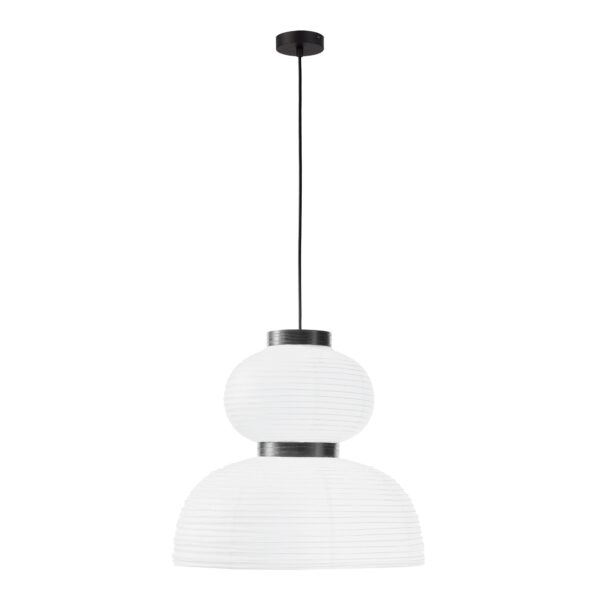 SLE6021-523-02 Светильник подвесной черный/белый D400*H380mm E27 2*60W ЛЮККЕ