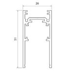 ST003.519.00 Шинопровод магнитный накладной ST-Luce Белый Длина 1 000мм SKYLINE 48 — изображение 4