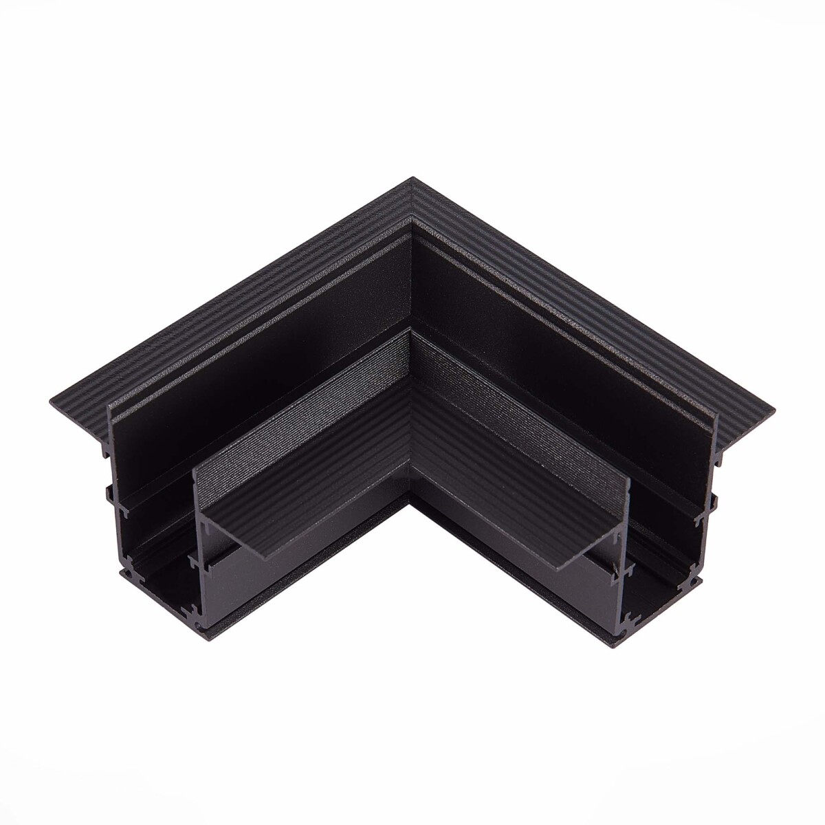 ST007.429.00 Угол-соединитель для встраиваемого магнитного шинопровода под ГКЛ 9м ST-Luce Черный SKYLINE 48 — изображение 1