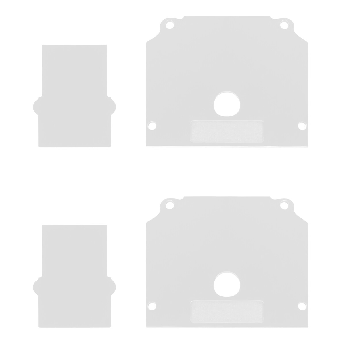 ST047.589.02 Торцевая заглушка (внешняя и внутрення 2+2шт)  ST-Luce Белый SKYLINE 48 — изображение 1