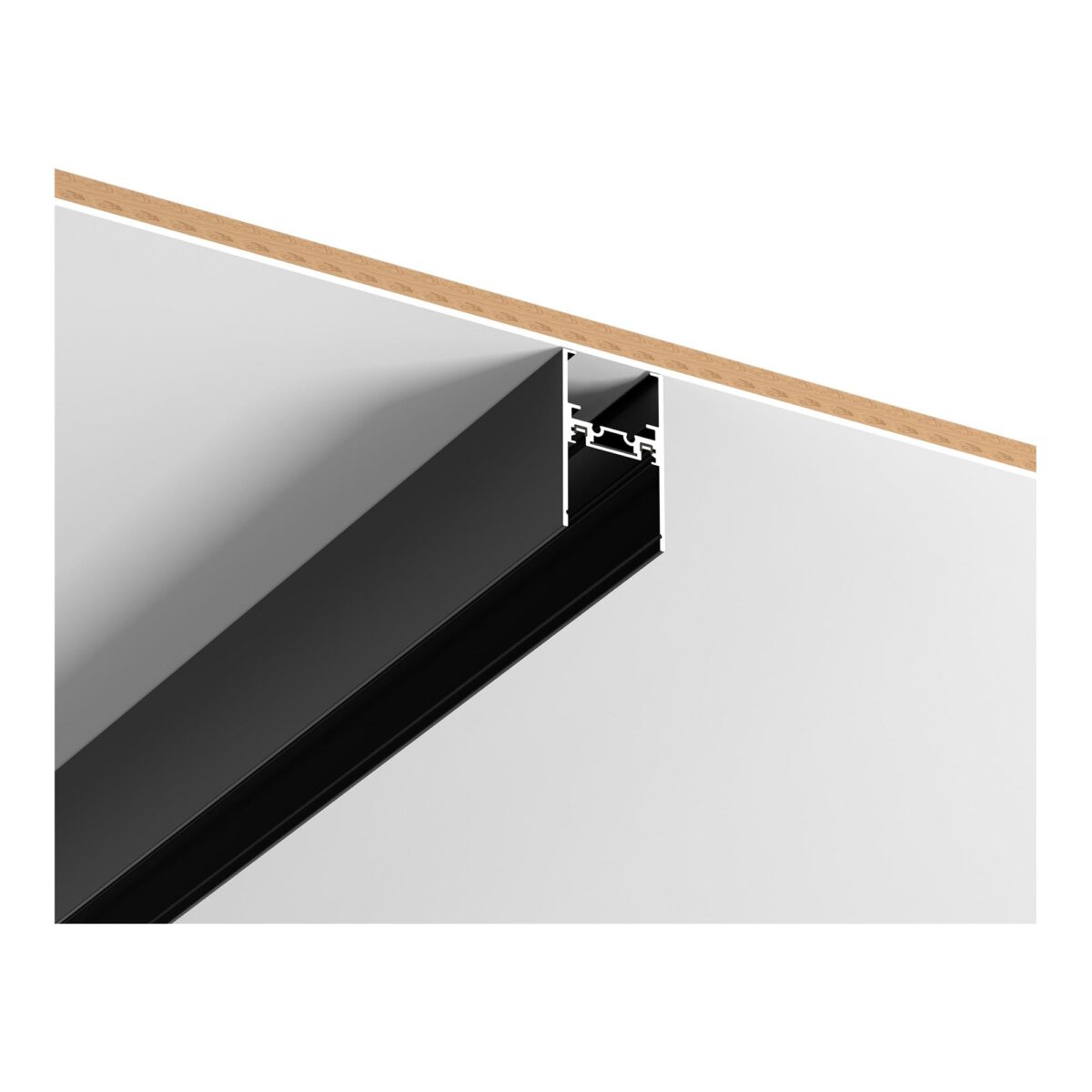 ST068.419.00 Шинопровод SKYFLAT накладной/подвесной ST-Luce Черный Длина 1 000мм SKYFLAT — изображение 1