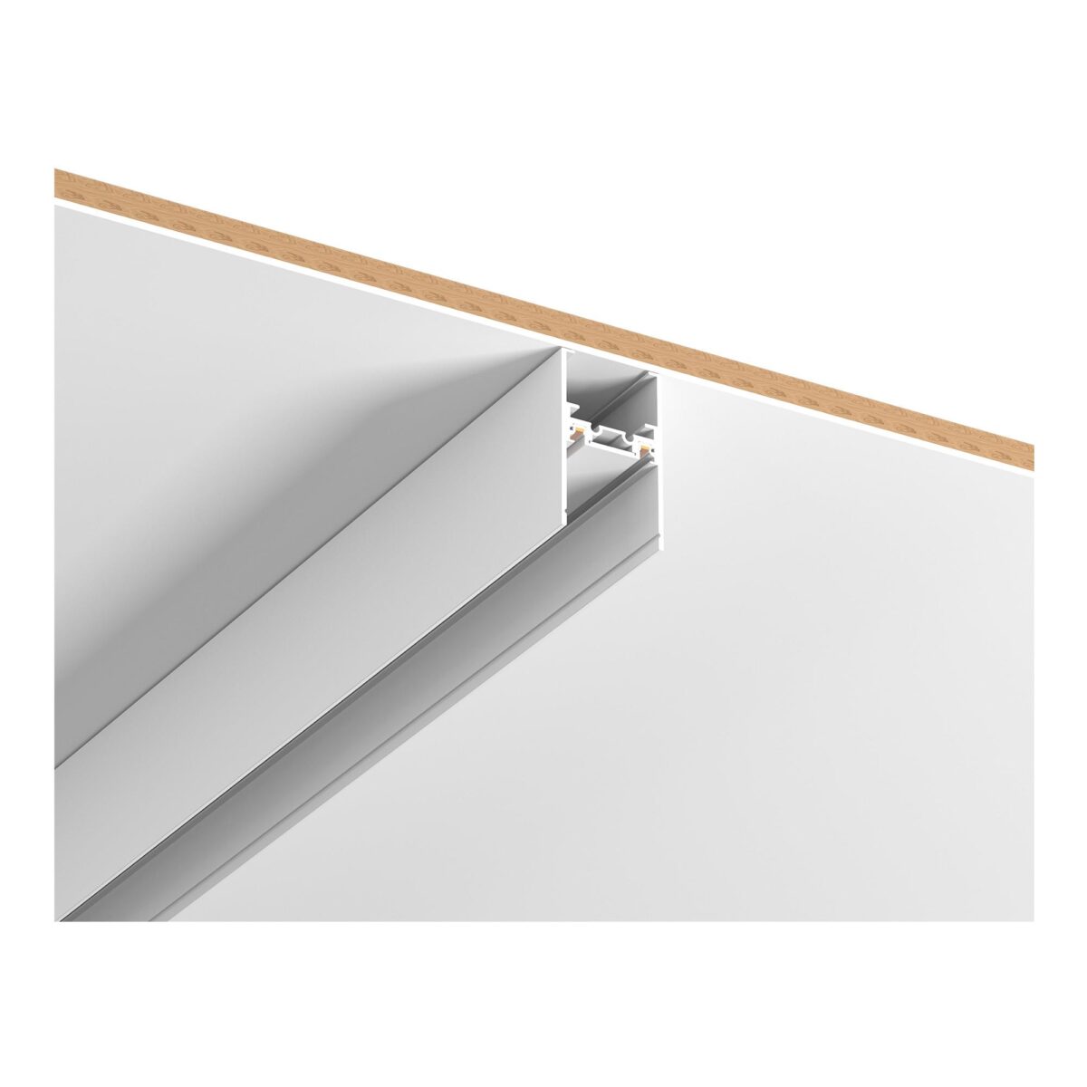 ST068.519.00 Шинопровод SKYFLAT накладной/подвесной ST-Luce Белый Длина 1 000мм SKYFLAT — изображение 1