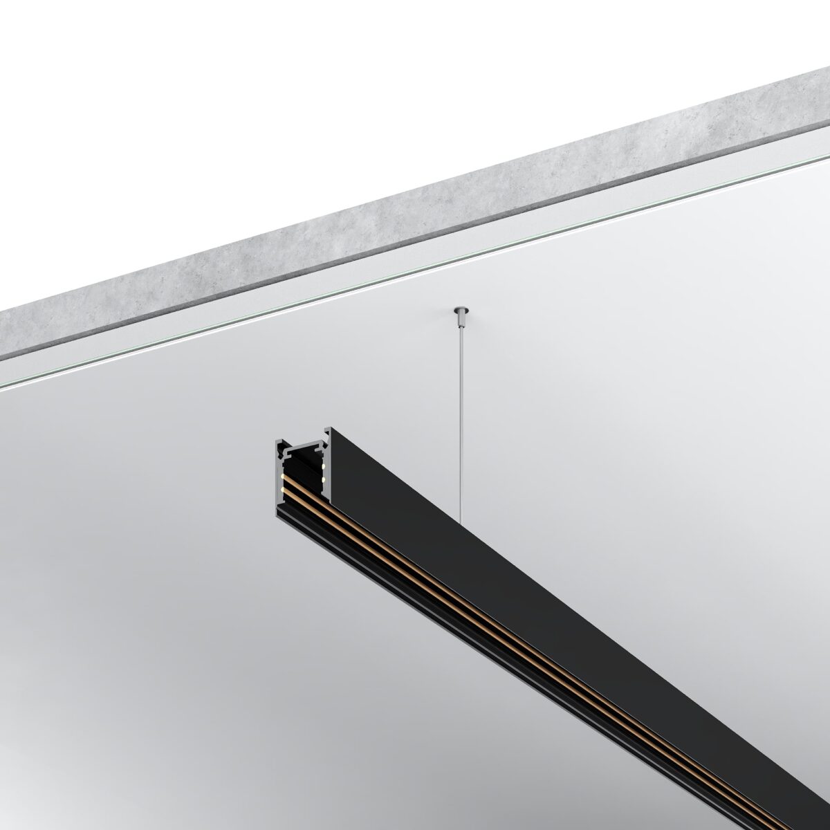 ST1003.439.00 Шинопровод магнитный накладной ST-Luce Черный Длина 3 000мм SKYLINE 48+ — изображение 2