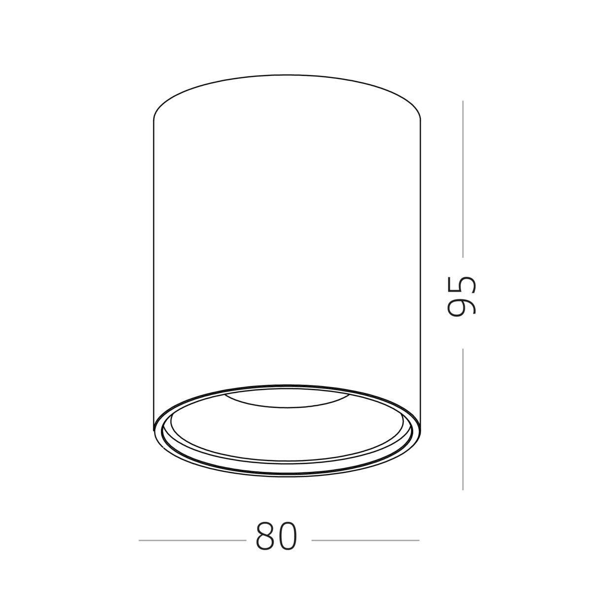 ST167.452.01 Светильник потолочный Черный GU10 1*50W IP20 D80xH95 220V Без ламп Накладные светильники — изображение 2