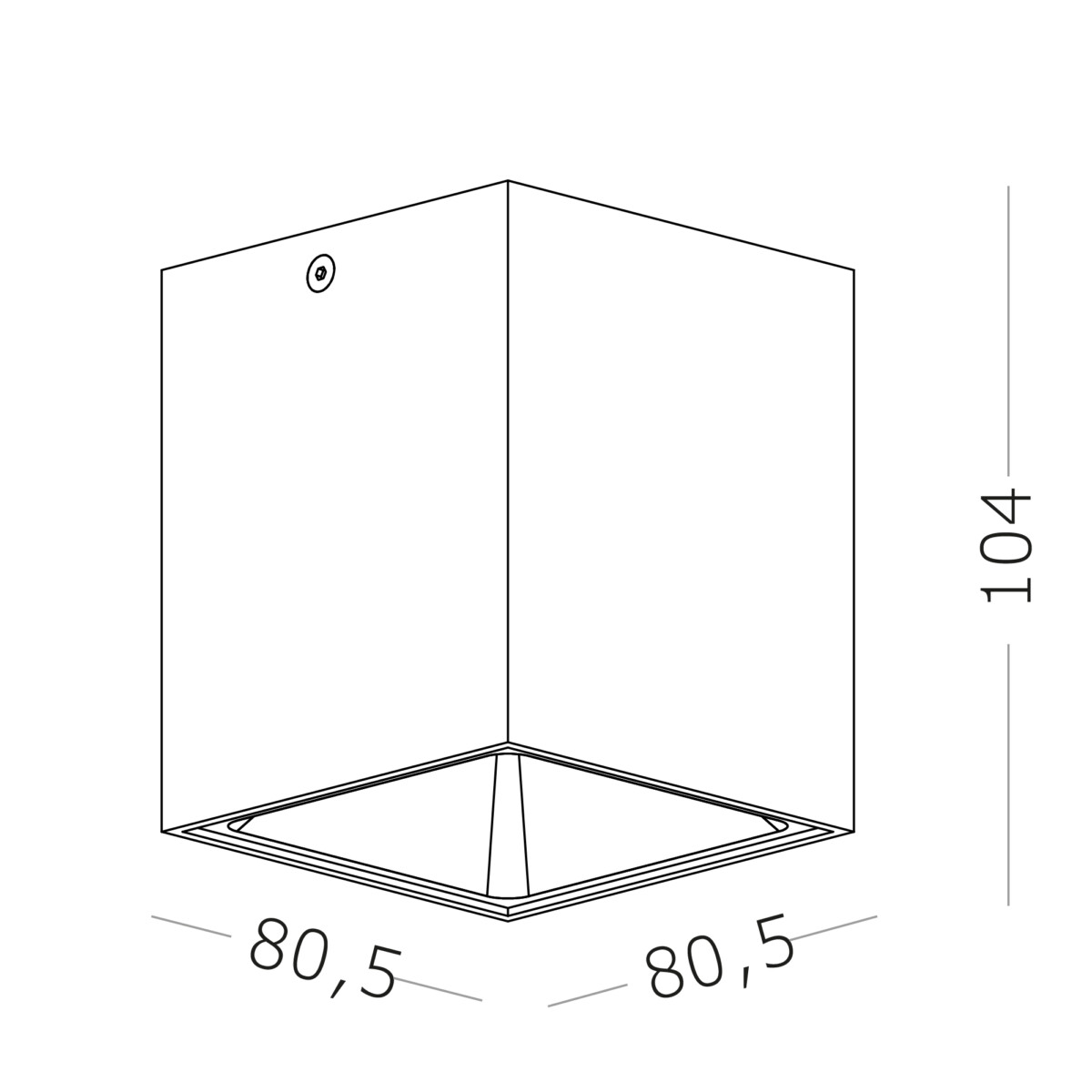 ST168.542.01 Светильник потолочный Белый GU10 1*50W IP20 L82,5xW82,5xH104 220V Без ламп Накладные светильники — изображение 2
