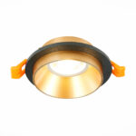 ST206.248.01 Св-к встр. Черный GU10 1*50W  IP20 D92xH38 220V Без ламп Встраиваемые светильники