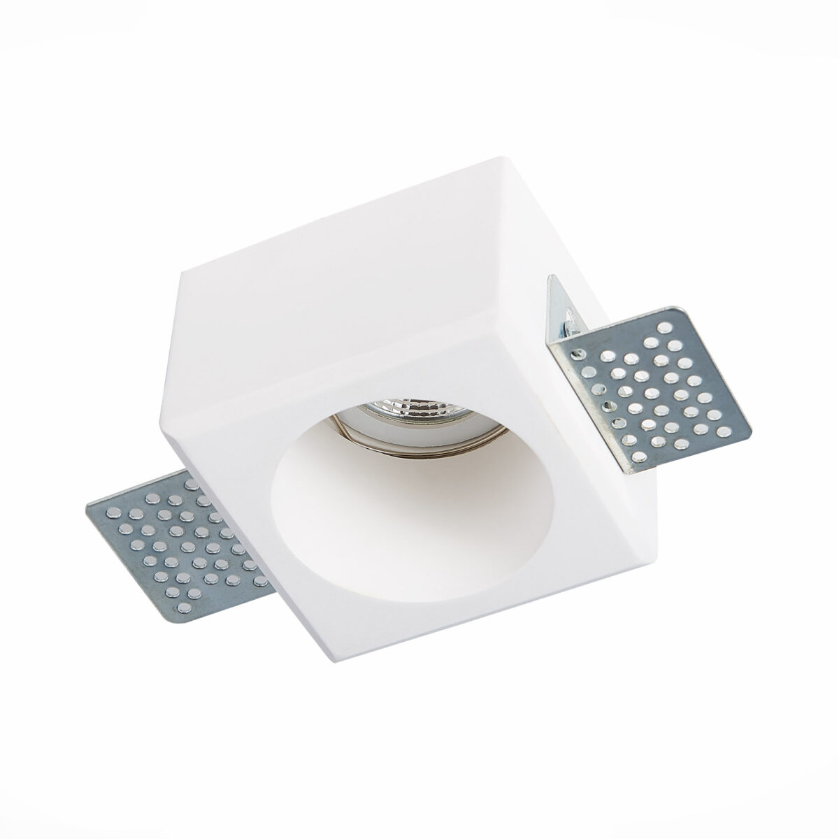 ST252.508.01 Св-к встр. из гипса Белый GU10 1*50W  IP20 L80xW80xH52 180-240V Без ламп Встраиваемые светильники — изображение 2