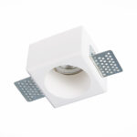 ST252.508.01 Св-к встр. из гипса Белый GU10 1*50W  IP20 L80xW80xH52 180-240V Без ламп Встраиваемые светильники — изображение 2