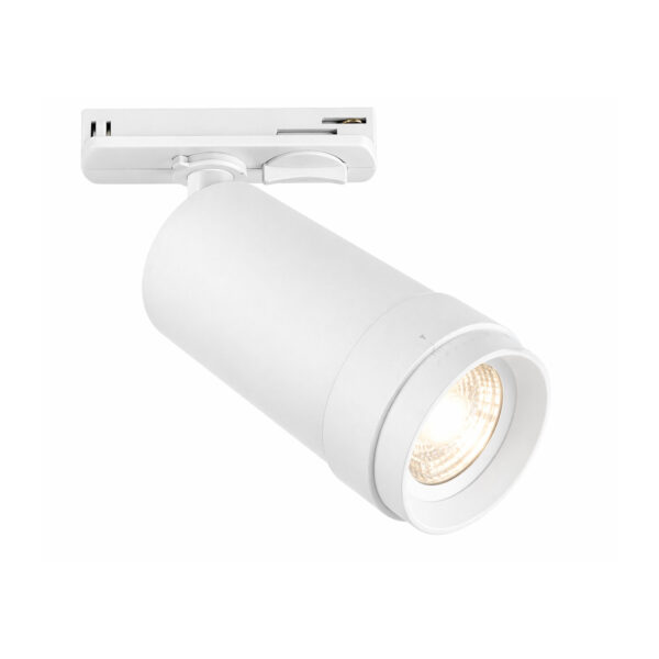 ST385.546.10 Св-к трек. Zoom Белый LED 1*10W 4000K 900Lm Ra 10-55° IP20 D55xH125 220V BASE