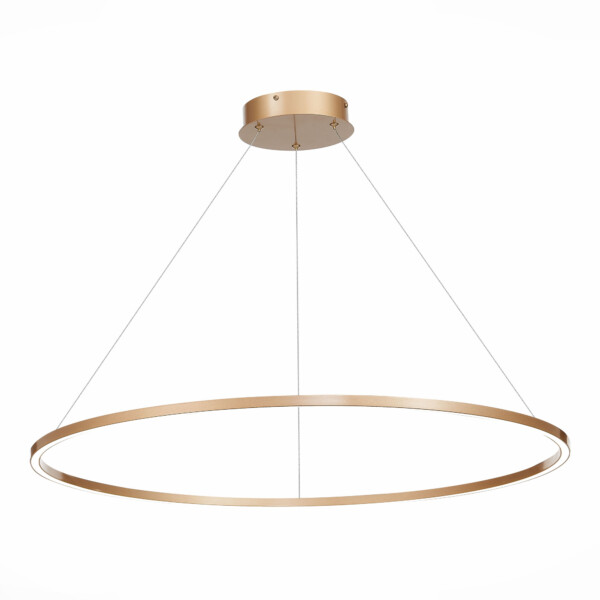 в наличии ST605.243.46 Светильник подвесной ST-Luce Золотистый/Белый LED 1*46W 4000K Подвесные светильники - купить в интернет-магазине Светильники Торг