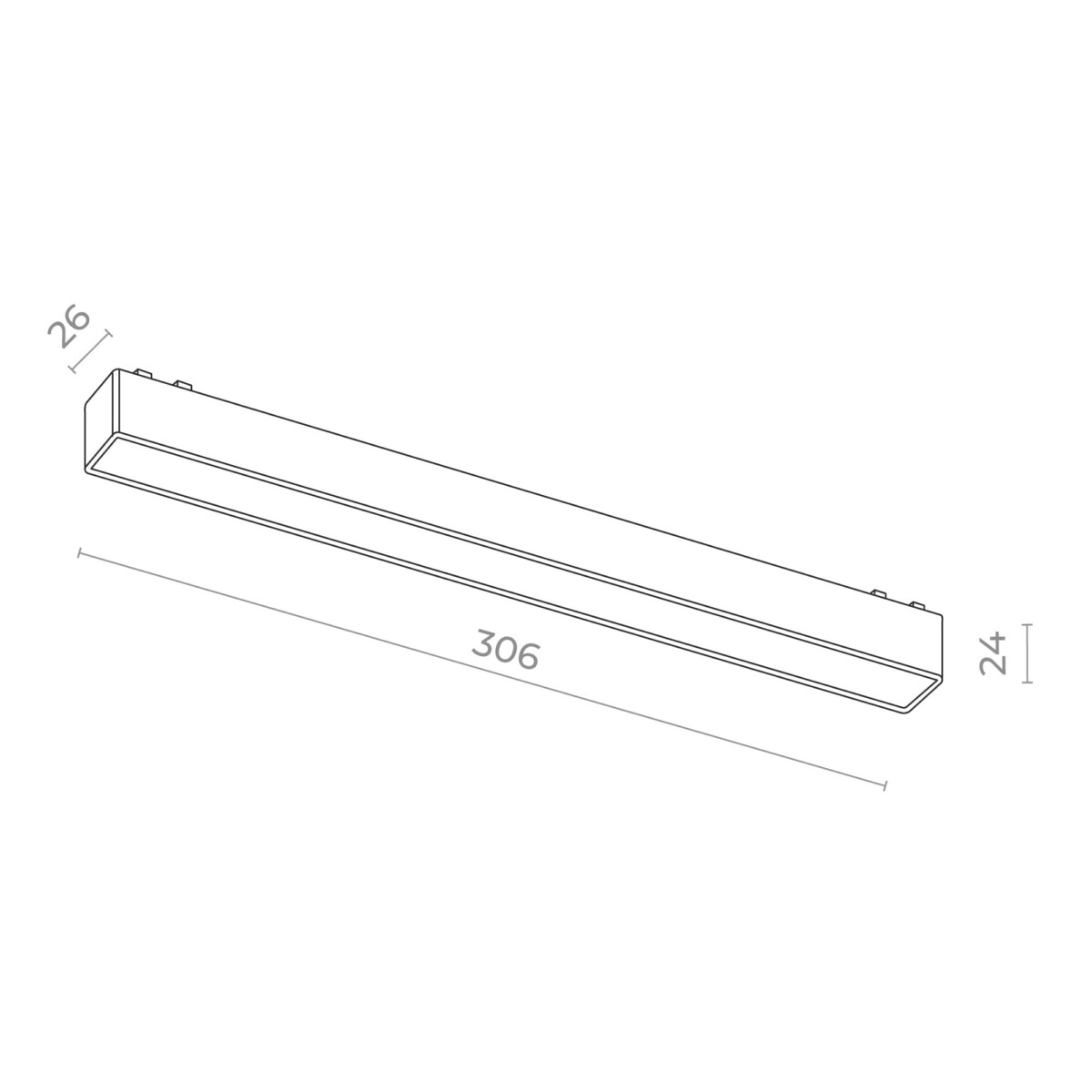 в наличии ST674.446.15 Магнитный трековый светильник Черный LED 1*10W 4000K 530Lm Ra>90 IP20 L315xW26xH25 48 SKYFLAT - купить в интернет-магазине Светильники Торг