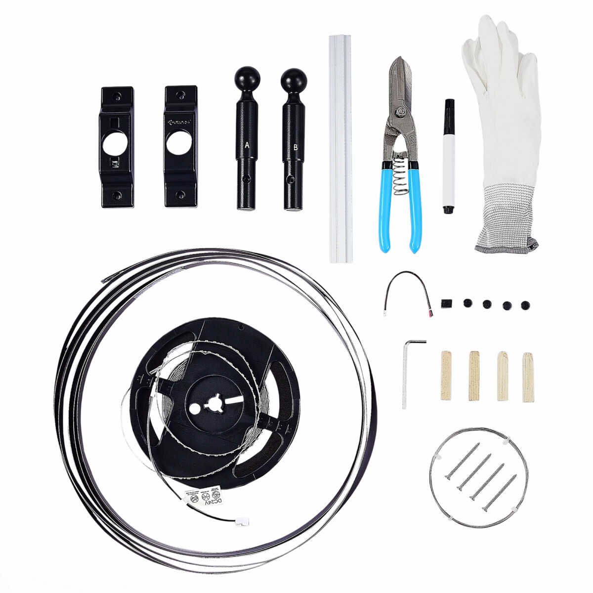 ST961.437.14 Тросовая световая система ST-Luce Черный LED 1*13,5W 3000K RAY — изображение 1