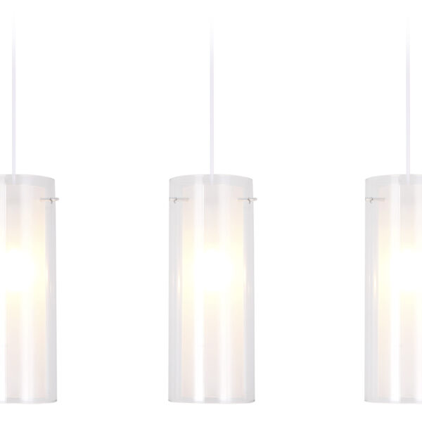 TR3675/3 CH/CL/FR хром/прозрачный/белый матовый E14/3 max 40W 640*110*900