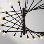 в наличии 733247 Люстра RAGNO 24х40W G9 ЧЕРНЫЙ МАТОВЫЙ - купить в интернет-магазине Светильники Торг