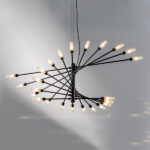 в наличии 733247 Люстра RAGNO 24х40W G9 ЧЕРНЫЙ МАТОВЫЙ - купить в интернет-магазине Светильники Торг