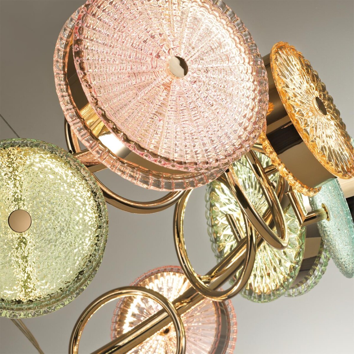 5412/95L L-VISION ODL_EX24 141 золотой/разноцветный/металл/стекло Люстра LED 95W 4000K 6400lm CARAMELLA — изображение 4