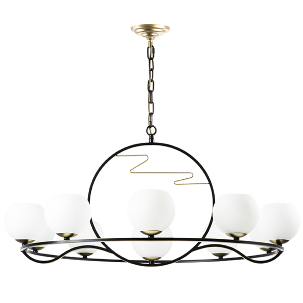 в наличии 762117 Люстра ENNA 11х40W E14 ЧЕРНЫЙ/ЗОЛОТО - купить в интернет-магазине Светильники Торг