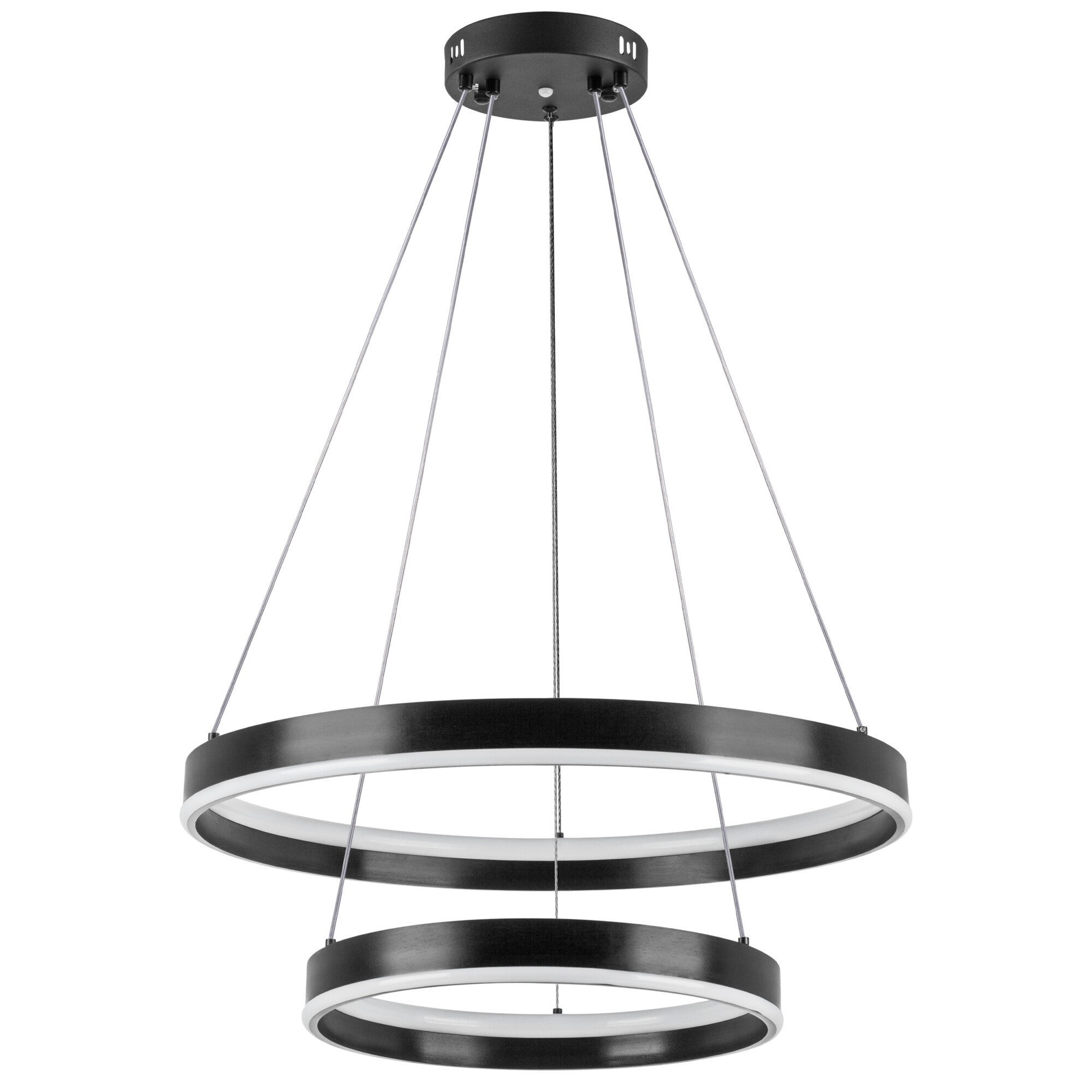 в наличии 736427 Люстра ROTONDA 165W LED 5040LM 120G ЧЕРНЫЙ 3000-6000K - купить в интернет-магазине Светильники Торг