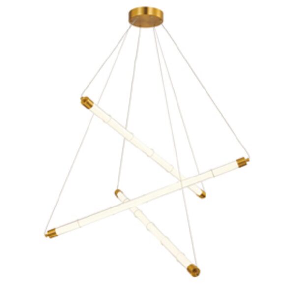 4558-3P, подвесная люстра, D390xH555/1510, 3xLEDx11W, 3500LM, 4000K, included