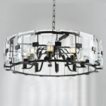 в наличии 713287 Люстра NOVARA 8x40W E14 ЧЕРНЫЙ МАТОВЫЙ - купить в интернет-магазине Светильники Торг