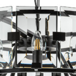 в наличии 713287 Люстра NOVARA 8x40W E14 ЧЕРНЫЙ МАТОВЫЙ - купить в интернет-магазине Светильники Торг