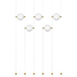 в наличии 815501 Люстра DAFNE LED 5x8.5W ЛАТУНЬ 3000K - купить в интернет-магазине Светильники Торг