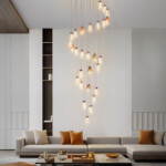 в наличии 805289 Люстра COLORE LED 28х4W 5600LM КОФЕЙНЫЙ/МУЛЬТИКОЛОР 3000K - купить в интернет-магазине Светильники Торг