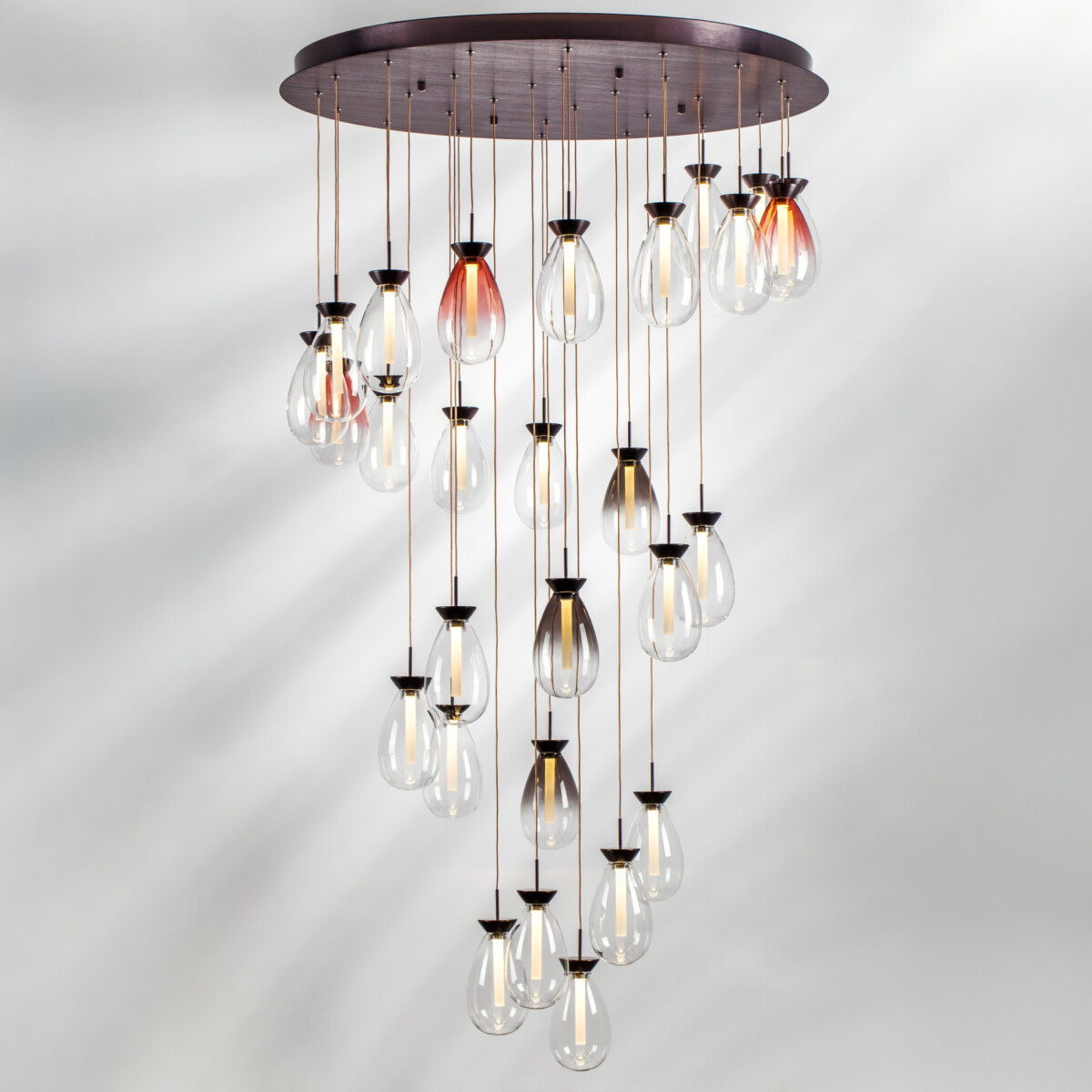 в наличии 805289 Люстра COLORE LED 28х4W 5600LM КОФЕЙНЫЙ/МУЛЬТИКОЛОР 3000K - купить в интернет-магазине Светильники Торг