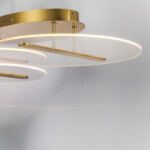 в наличии 738053 Люстра ACRILE 33W LED 2691LM 120G ЗОЛОТО 3000K - купить в интернет-магазине Светильники Торг