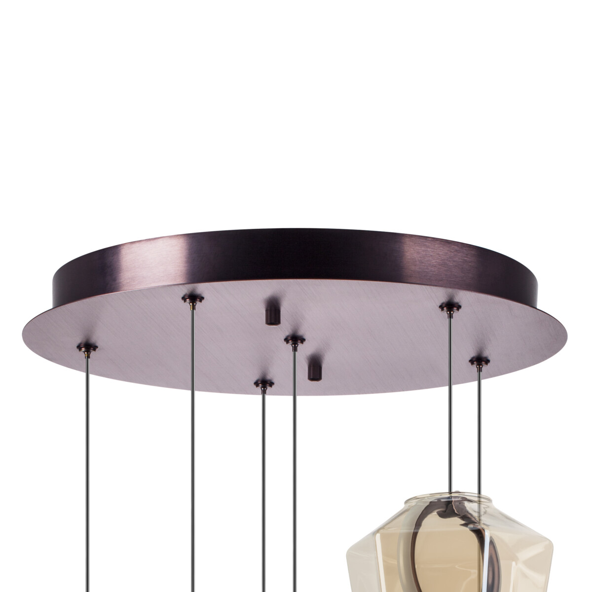 в наличии 796169 Люстра CARAMELLO LED 6х6W 700LM КОФЕЙНЫЙ/МУЛЬТИКОЛОР 3000K - купить в интернет-магазине Светильники Торг